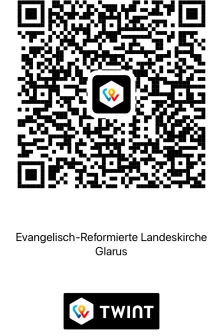QR code Fridolinskollekte (Foto: LK Glarus)